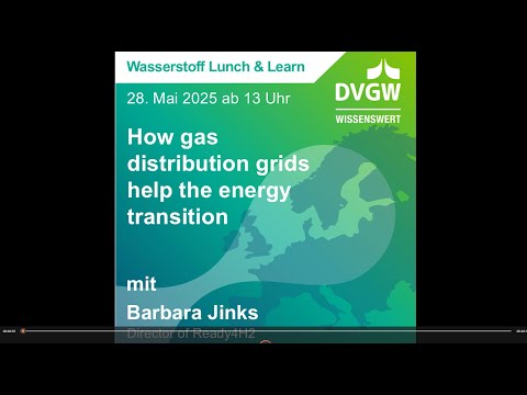 H2 Lunch &amp; Learn: How gas distribution grids help the energy transition - Neue Studie von &quot;Ready4H2&quot;