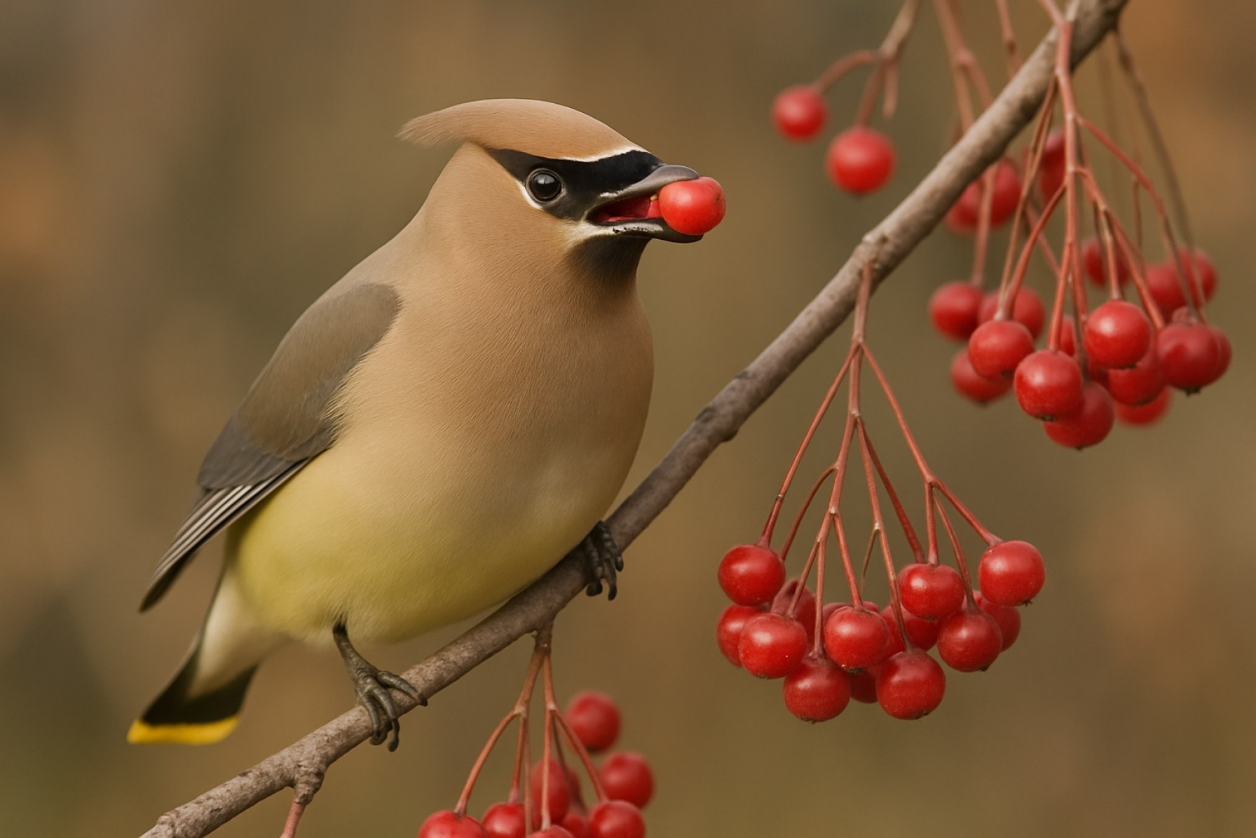 Waxwing Birds: Nature’s Most Dazzling Fruit Eaters Revealed